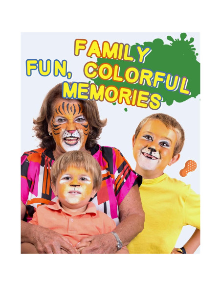 Kit de Pintura Facial Lictin 12 Colores Arcoíris - No Tóxico