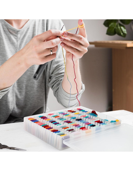 Caja organizadora de hilos Bulk Paradise 17 compartimentos