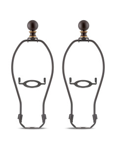 Juego de remates de lámpara Qc - 20,32 cm, 2 soportes