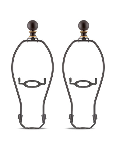 Juego de remates de lámpara Qc - 20,32 cm, 2 soportes