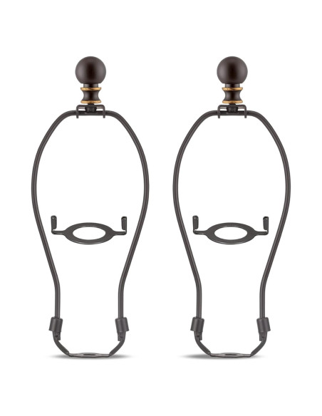 Juego de remates de lámpara Qc - 20,32 cm, 2 soportes