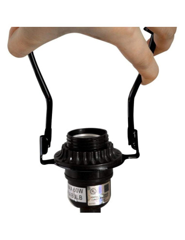 Soporte de Lámpara E26 RddenIy 11.5 cm Negro Desmontable