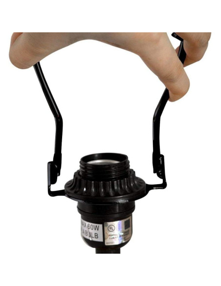 Soporte de Lámpara E26 RddenIy 11.5 cm Negro Desmontable