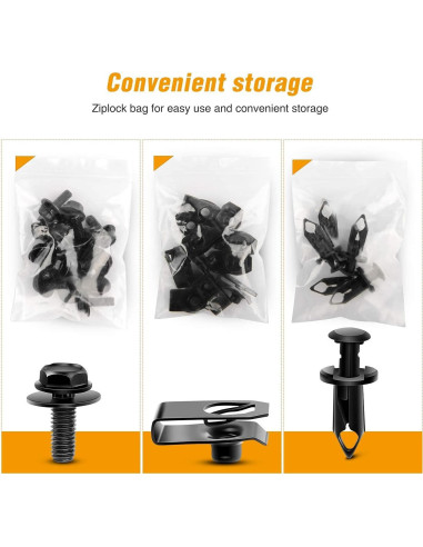 GOOACC GRC-70 35PCS Tornillos y Clips para Parachoques