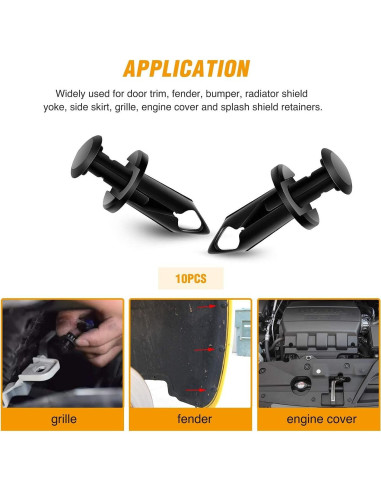 GOOACC GRC-70 35PCS Tornillos y Clips para Parachoques