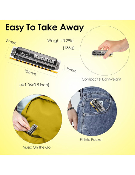 Harmónica Diatónica E 10 Agujeros Bronce Fosforado Compacta