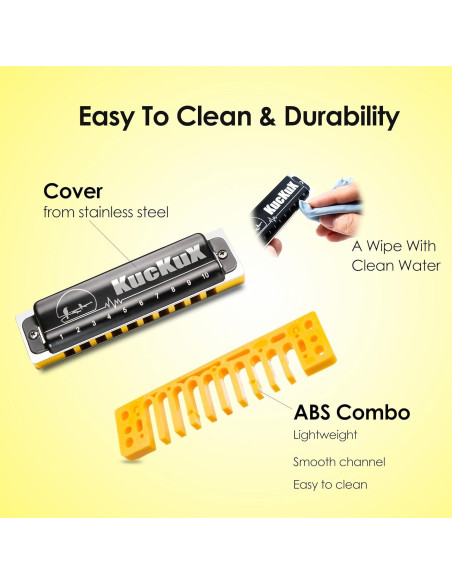 Harmónica Diatónica E 10 Agujeros Bronce Fosforado Compacta