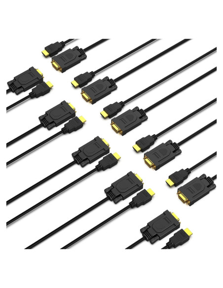 Cable HDMI a VGA Benfei 10 Paquete 1.21 kg 182.88 cm