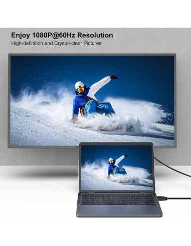 Cable HDMI a VGA Benfei 10 Paquete 1.21 kg 182.88 cm