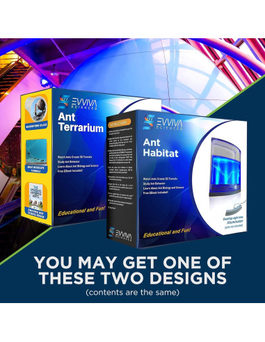 Evviva Hábitat de Hormigas LED 16.5x15.2cm Kit Educativo