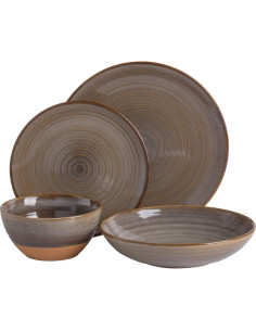 Juego de Vajilla Gibson Elite Dreamweaver 16 Piezas Terracota 2