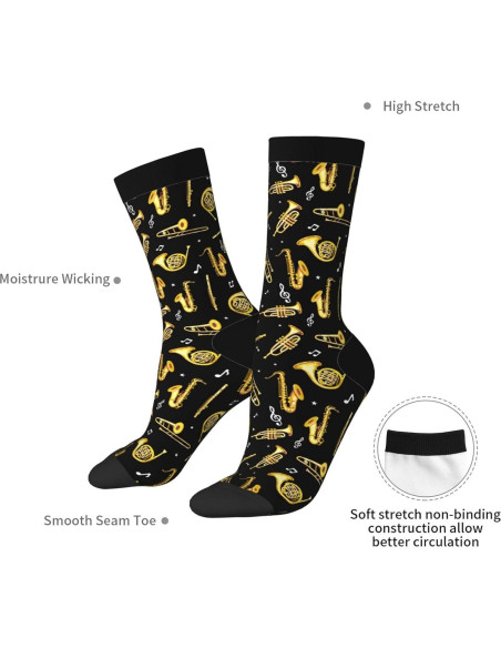 Calcetines Crew Divertidos KUOAICY Talla Única Casual