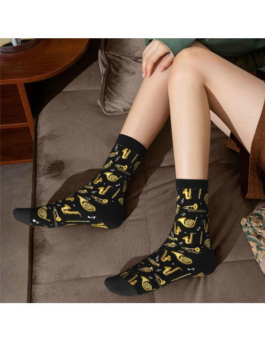 Calcetines Crew Divertidos KUOAICY Talla Única Casual