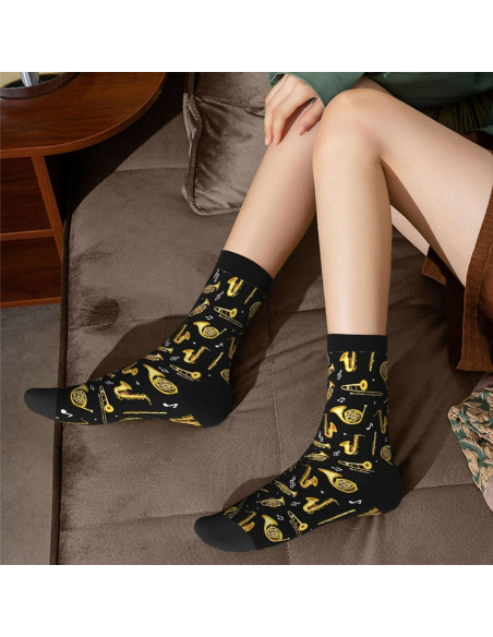 Calcetines Crew Divertidos KUOAICY Talla Única Casual