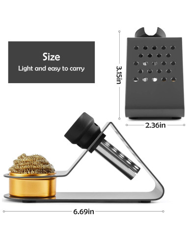 Soporte de Soldador Noah NH-10W con Limpiador de Punta