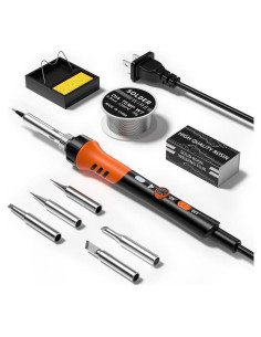 Kit de Soldador 60W MEAKEST 9 en 1 con 5 Puntas y Soporte
