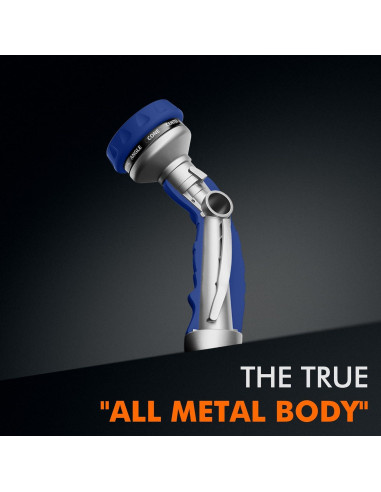 Boquilla de Manguera RESTMO Azul 9 Patrones Rociado Metal