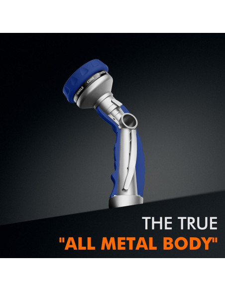 Boquilla de Manguera RESTMO Azul 9 Patrones Rociado Metal