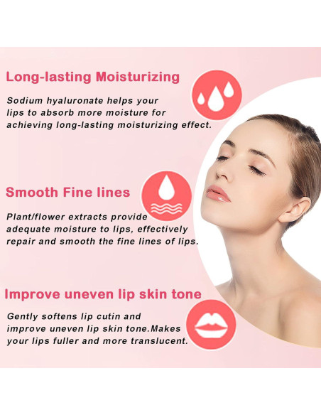 Mascarilla de Colágeno para Labios Permotary 30 Pcs Hidratante