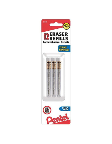 Recargas de Borrador Pentel Z2-1N para Lápices Mecánicos