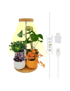 Luz de Crecimiento LED Yadoker Ajustable con Temporizador