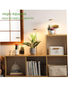 Luz de Crecimiento LED Yadoker Ajustable con Temporizador 2