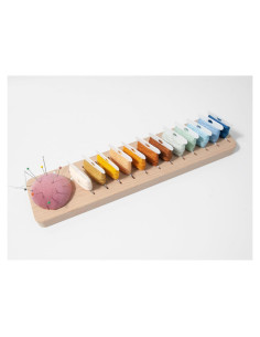 Organizador de Hilos de Bordado Lampstop de Madera 12 Posiciones