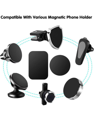 Placas Metálicas Adhesivas Pau1Hami1ton S-07N 4 Pcs