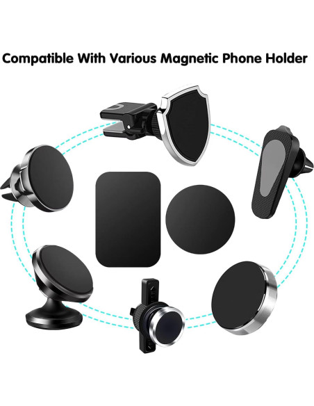 Placas Metálicas Adhesivas Pau1Hami1ton S-07N 4 Pcs