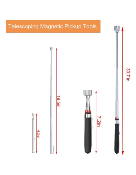 Juego de Herramientas de Recogida Magnética KITEVICH 3 Piezas