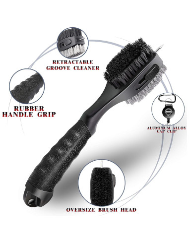 Cepillo de Golf Retráctil Champkey Pro | Cabezal Grande y Ergonomía