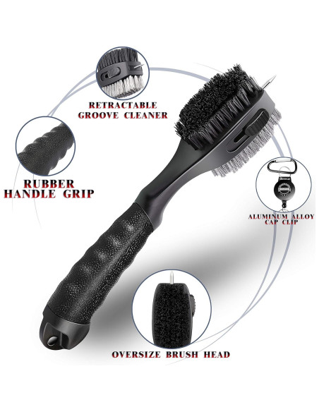 Cepillo de Golf Retráctil Champkey Pro | Cabezal Grande y Ergonomía