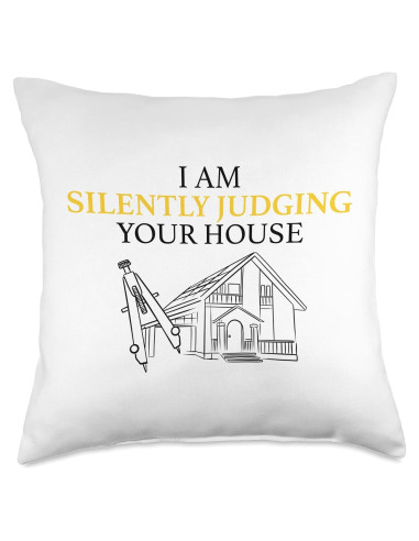 Cojín Decorativo Regalo de Arquitecto 45x45 cm Multicolor