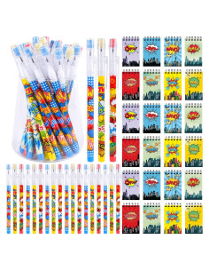 Set de 48 Piezas de Héroe Kolewo4ever Lápices y Notas