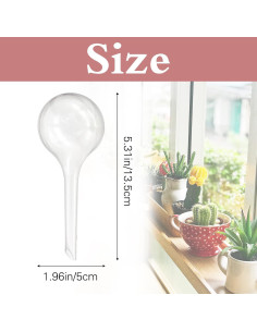 20 Esferas de Riego Automático Zddaoole 5x13.5cm PVC 2