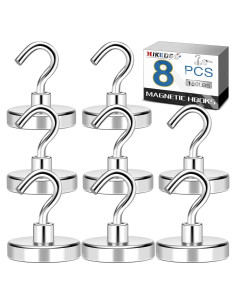 Ganchos Magnéticos MIKEDE 8 Paquete 68kg Neodimio
