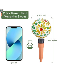 Esferas de Riego Automático ChonsunDirect 2 Piezas Terracota 2