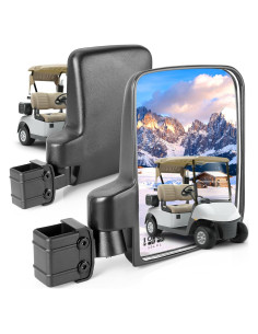 Espejos Laterales 9.99WORLD MALL para Carro de Golf Plegables