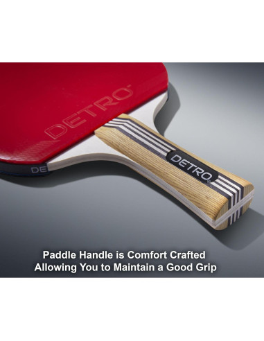 Set de Ping Pong Detro para 4 Jugadores con Estuche