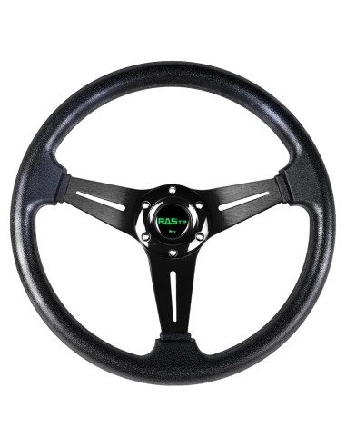 Volante de Carreras RASTP 35 cm Universal con Claxon - Negro