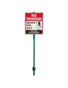 Cartel de Aluminio SmartSign 30x25 cm No Trespassing