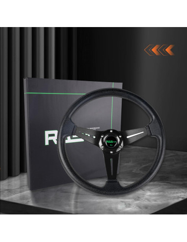 Volante de Carreras RASTP 35 cm Universal con Claxon - Negro