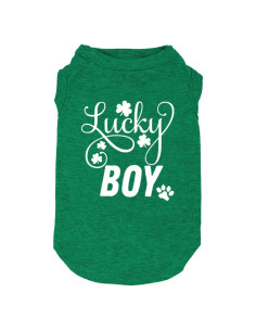 Camisa para Perros Weokwock Estampado Trébol Verde Pequeño