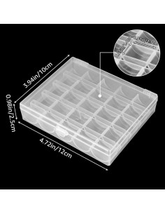 Caja de Almacenamiento de Bobinas LOYORTY 12PCS 25 Ranuras 2