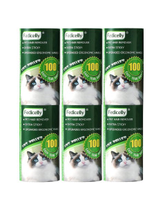 Rodillos Adhesivos Fedicelly para Pelos de Mascotas - 600 Hojas
