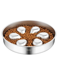 Cuenco para Perros Feedoo 3 Tazas Acero Inoxidable Antideslizante