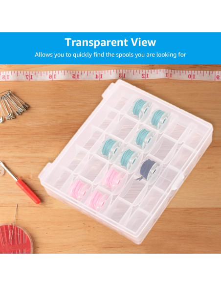 Caja de Almacenamiento de Bobinas LOYORTY 12PCS 25 Ranuras