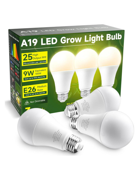 Bombillas de Crecimiento UNILAMPRO 9W Espectro Completo E26