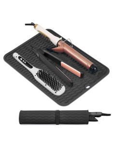 Alfombrilla de Silicona Grande Suafrnut para Herramientas de Cabello