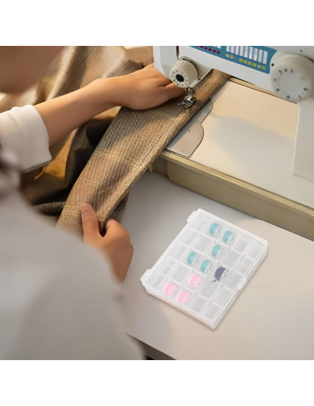 Caja de Almacenamiento de Bobinas LOYORTY 12PCS 25 Ranuras